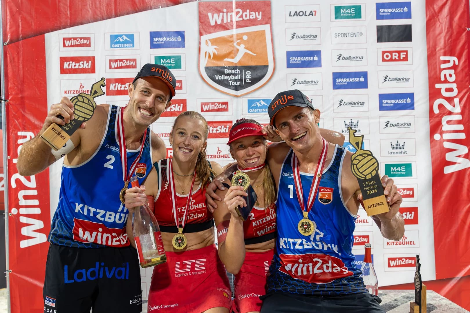 win2day BV Tour PRO in Kitzbühel: Staatsmeistertitel an Klingers und Pristauz/Waller