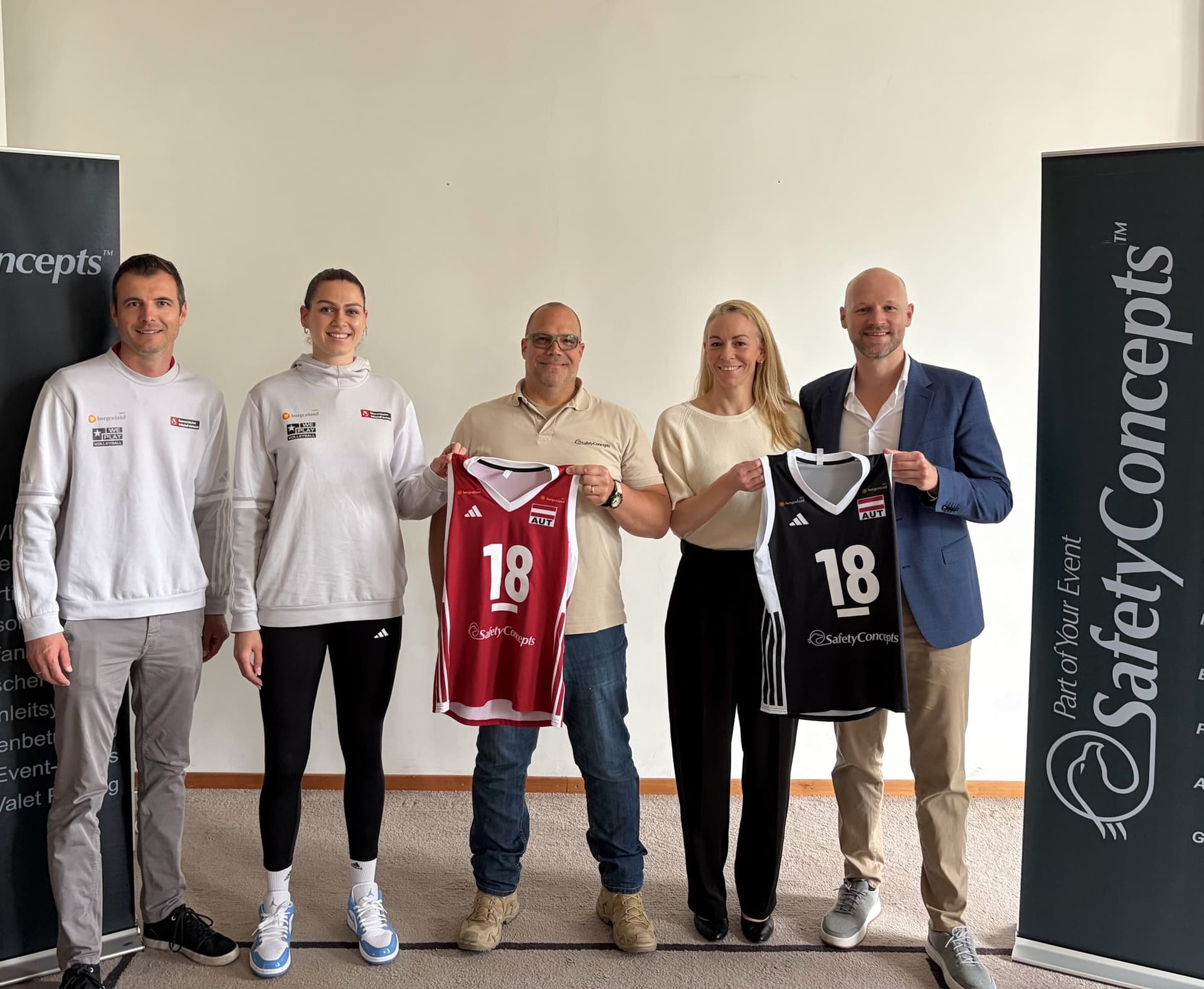 SafetyConcepts neuer Premium Partner des Österreichischen Volleyball Verbands und des Damen-Nationalteams