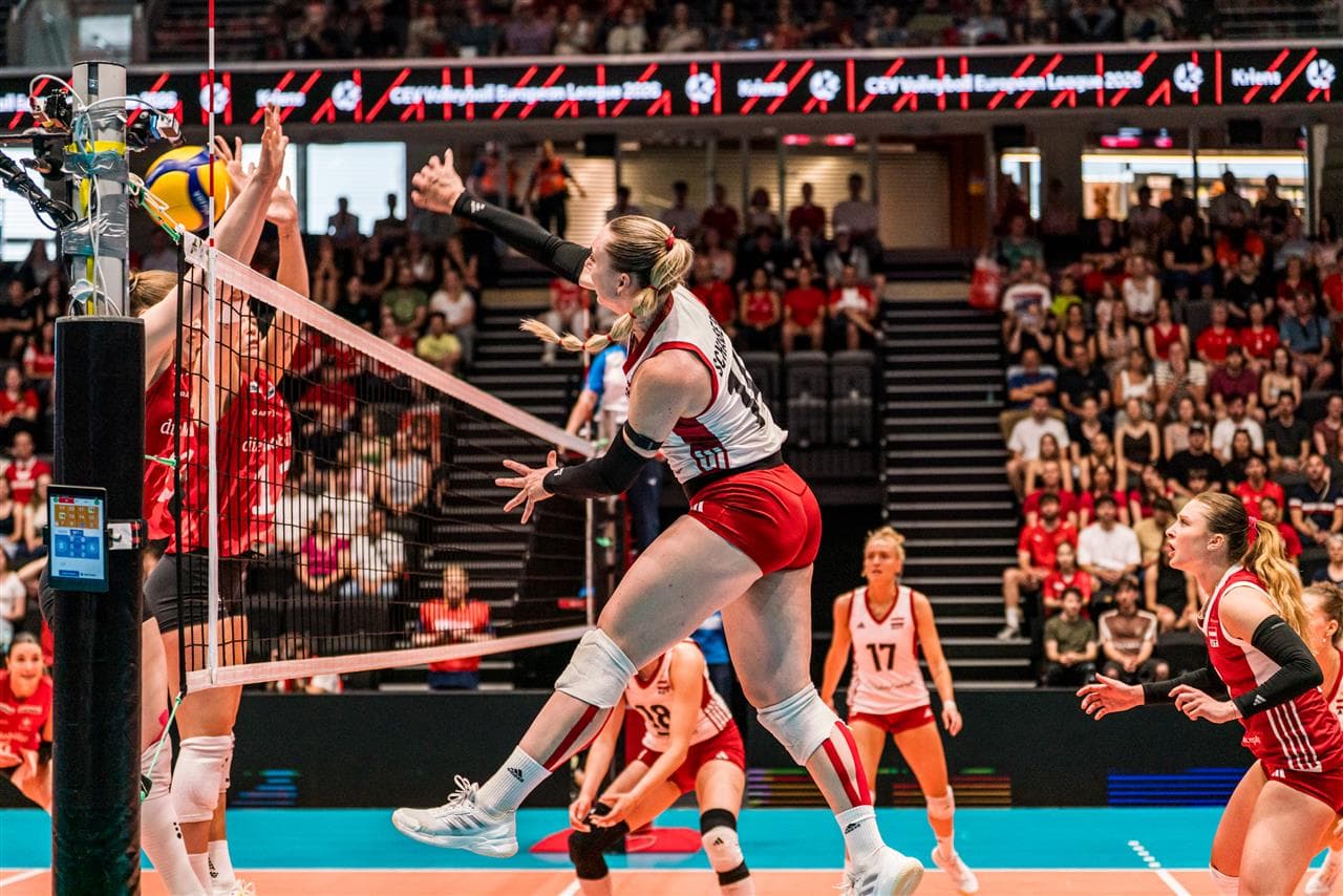 Österreichs Volleyball-Damen nehmen gegen die Schweiz einen Punkt mit