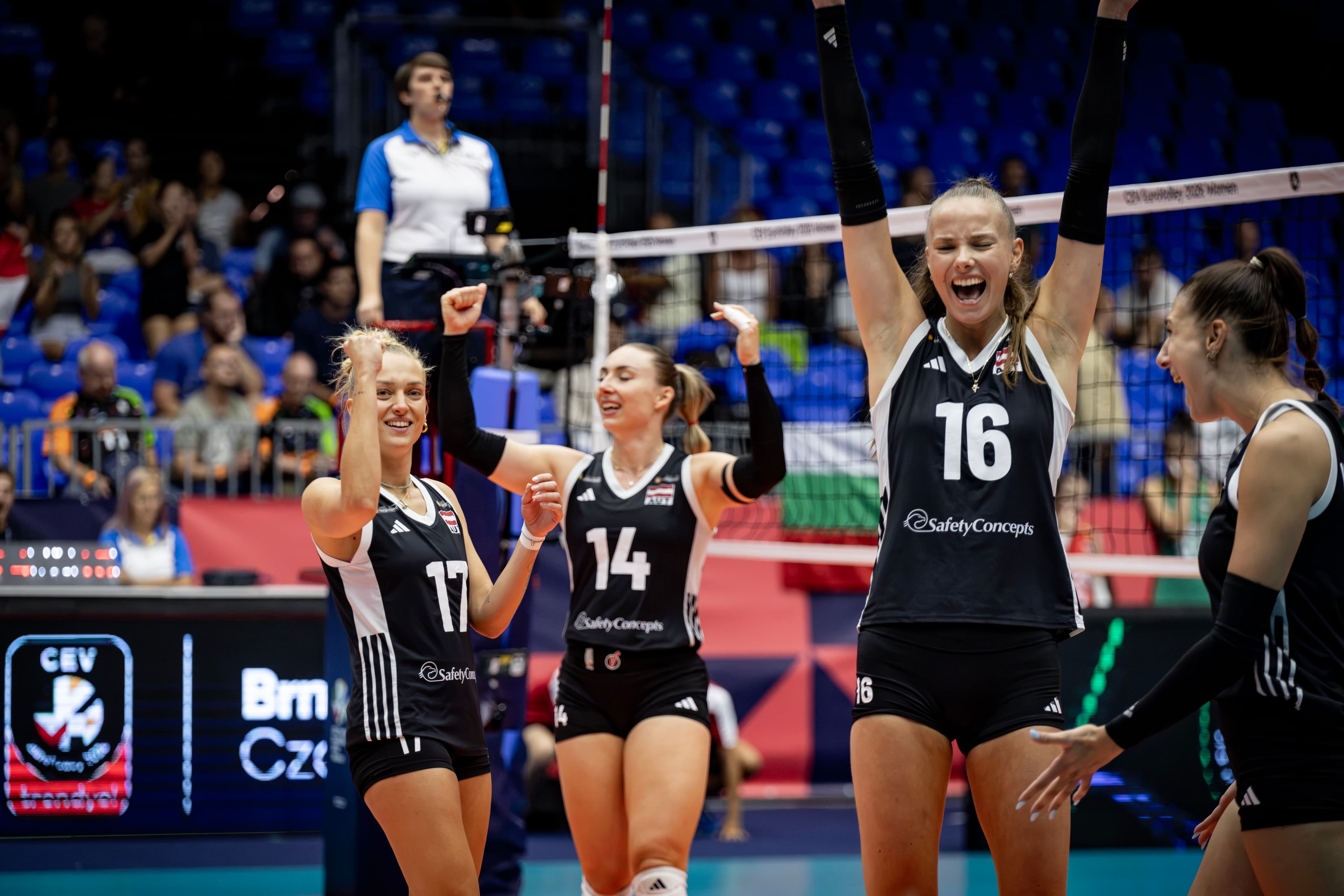 ÖVV-Damen fahren im letzten EM-Spiel ersten EM-Punkt der Volleyball-Neuzeit ein