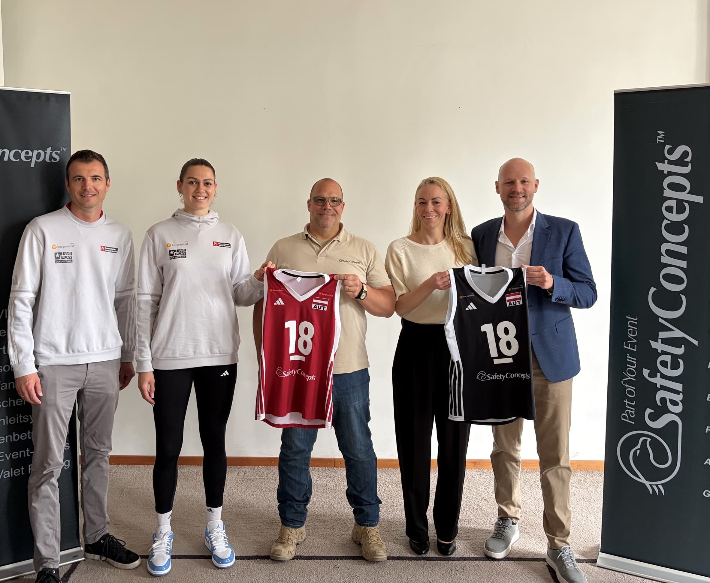 SafetyConcepts neuer Premium Partner des Österreichischen Volleyball Verbands und des Damen-Nationalteams